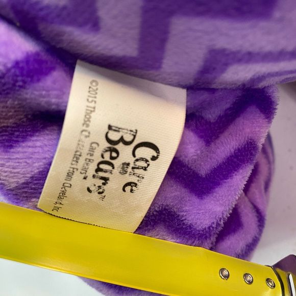 Care Bears Share Bear Purple Zigzag Large Jumbo Plush 20" 2015 Just Play - Picture 2 of 8